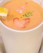 Суп-крем из семги с апельсиновым соком