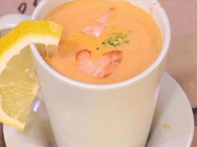 Рецепт супа-крема из семги с апельсиновым соком