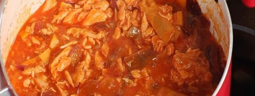 суп-крем из семги с апельсиновым соком. Шаг 4