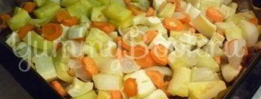 кабачковый суп-пюре из запеченных овощей. Шаг 14