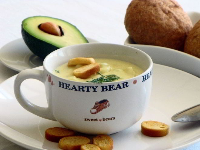 Рецепт картофельно-кабачкового суп-пюре с авокадо