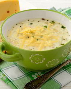 Картофельный суп-пюре с луком пореем