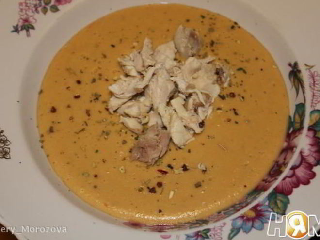 Рецепт пикантного супа-пюре из красной чечевицы