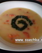 Постный суп-пюре из печеных овощей