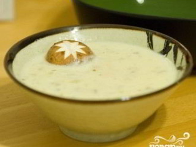 Рецепт сливочного супа-пюре с шампиньонами