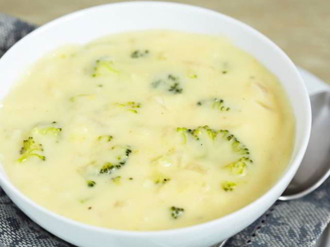 Рецепт супа-пюре из брокколи и сыра