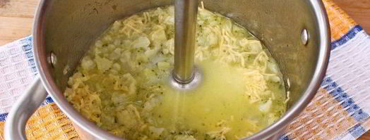 суп-пюре из брокколи и цветной капусты. Шаг 10