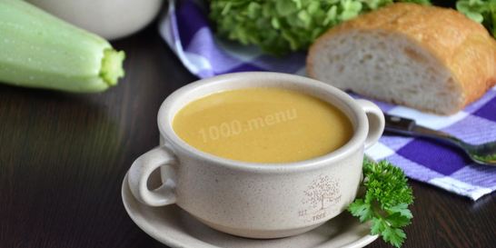 Суп пюре из кабачков