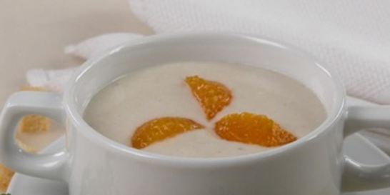 Суп-пюре из курицы с мандаринами