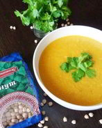 Суп-пюре из нута с карри
