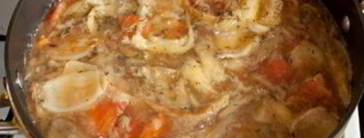 суп-пюре из печеных баклажанов. Шаг 7