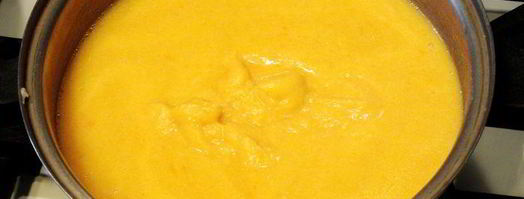 суп-пюре из репы, сельдерея, курицы и тыквы. Шаг 6
