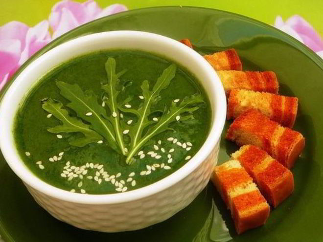 Рецепт супа-пюре из руколы