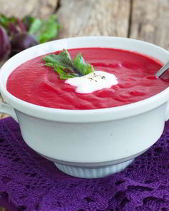 Суп-пюре из свеклы