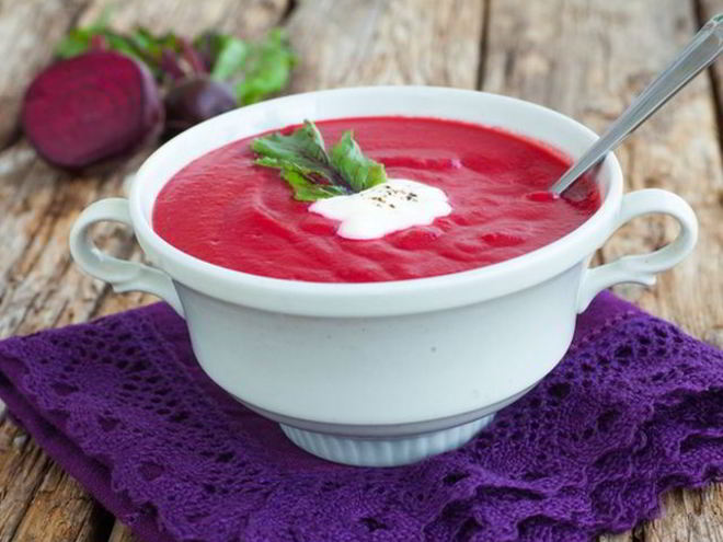 Рецепт супа-пюре из свеклы