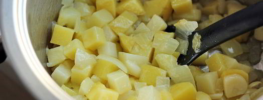 суп-пюре из цветной капусты с гренками. Шаг 4