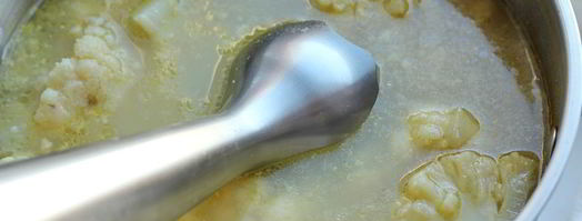 суп-пюре из цветной капусты с гренками. Шаг 6