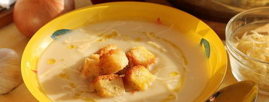 суп-пюре из цветной капусты с гренками. Шаг 9