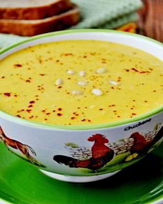 Суп-пюре из тыквы с тахини