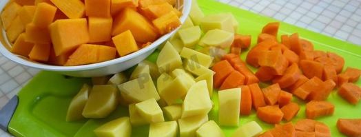 суп пюре из тыквы с яблоками и мускатным орехом. Шаг 3