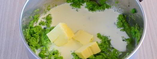 суп-пюре из замороженного зеленого горошка. Шаг 10