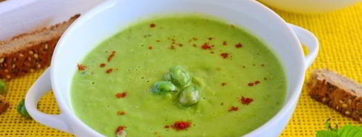 суп-пюре из замороженного зеленого горошка. Шаг 11