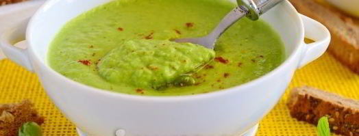 суп-пюре из замороженного зеленого горошка. Шаг 12