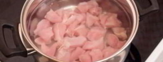 суп-пюре с брокколи и куриным филе. Шаг 4