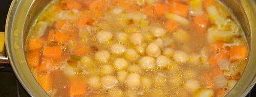 суп-пюре с чечевицей и нутом. Шаг 4