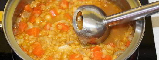 суп-пюре с чечевицей и нутом. Шаг 6