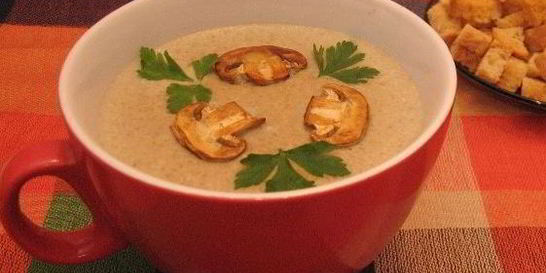Суп-пюре с грибами