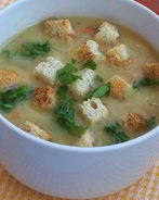 Суп-пюре с сухариками