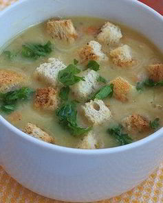 Суп-пюре с сухариками