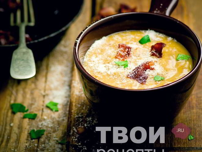 Рецепт супа-пюре с сыром