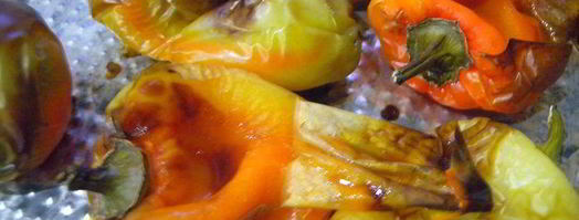 суп-пюре со сладким перцем, спаржевой фасолью и грибами. Шаг 3