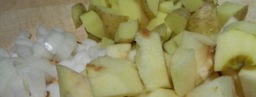 свекольный суп-пюре с яблоком и тимьяном. Шаг 4