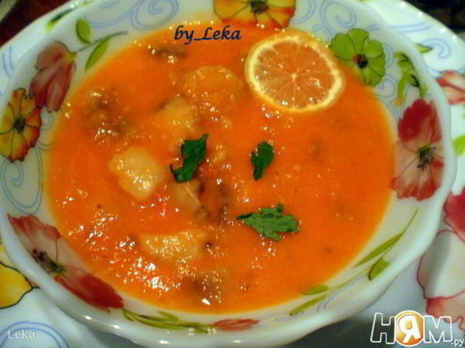 Рецепт томатного супа-пюре с костным мозгом