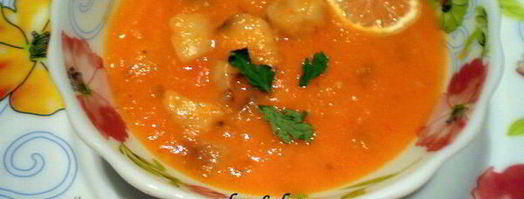 томатный суп-пюре с костным мозгом. Шаг 6