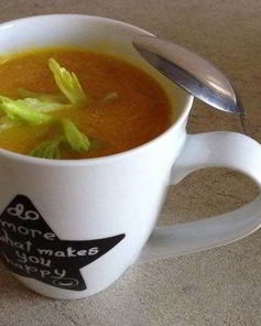 Тыквенный суп пюре с кокосовым молоком и кокосовым маслом