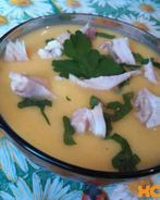 Тыквенный суп-пюре с курицей