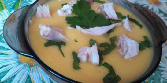 Тыквенный суп-пюре с курицей