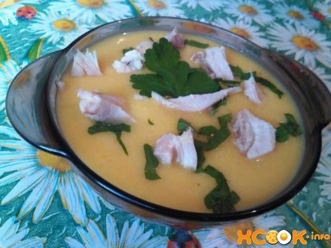 Рецепт тыквенного супа-пюре с курицей