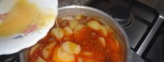 суп с фаршем и яйцом. Шаг 8