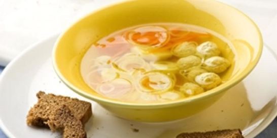 Суп с куриными фрикадельками