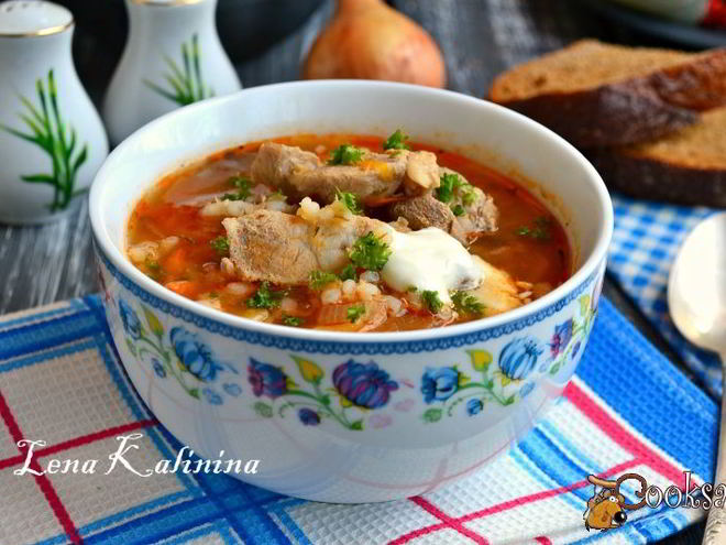 Рецепт супа с перловкой и мясом