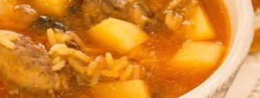 суп с уткой, рисом и грибами. Шаг 12