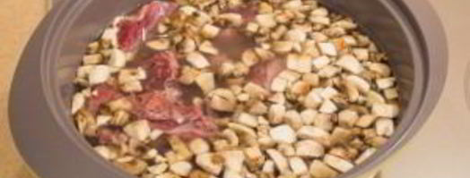 суп с уткой, рисом и грибами. Шаг 8