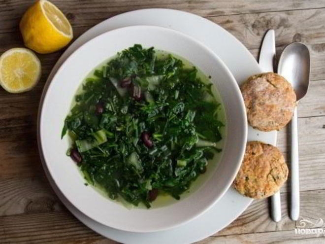 Рецепт супа с зеленью