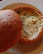 Суп в горшочке из хлеба