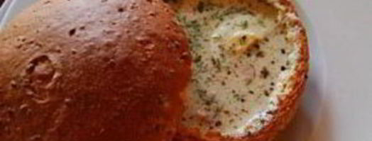 суп в горшочке из хлеба. Шаг 8